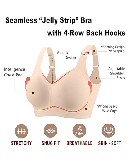 Soutien-gorge confort sans armatures, couvrance totale