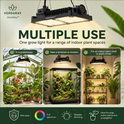 Dimmable Full Spectrum LED Grow Light for Large Indoor Plants