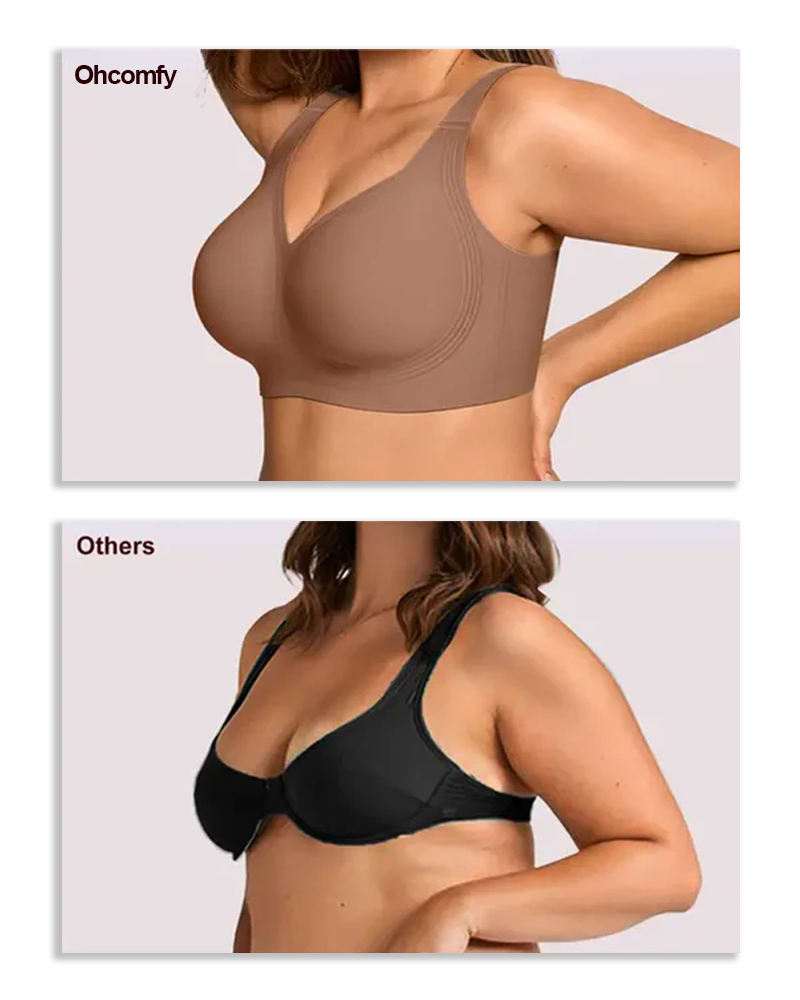 Soutien-gorge confort sans armatures, couvrance totale