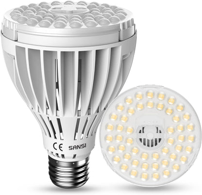 SANSI 36W LED Horticultural Lamp for Plant Growing, 400W Equivalent Full Spectrum Plant Growth Bulb E27, LED Grow Light for Hydroponic Greenhouse Grow Tent (PPF:65μmol/s)