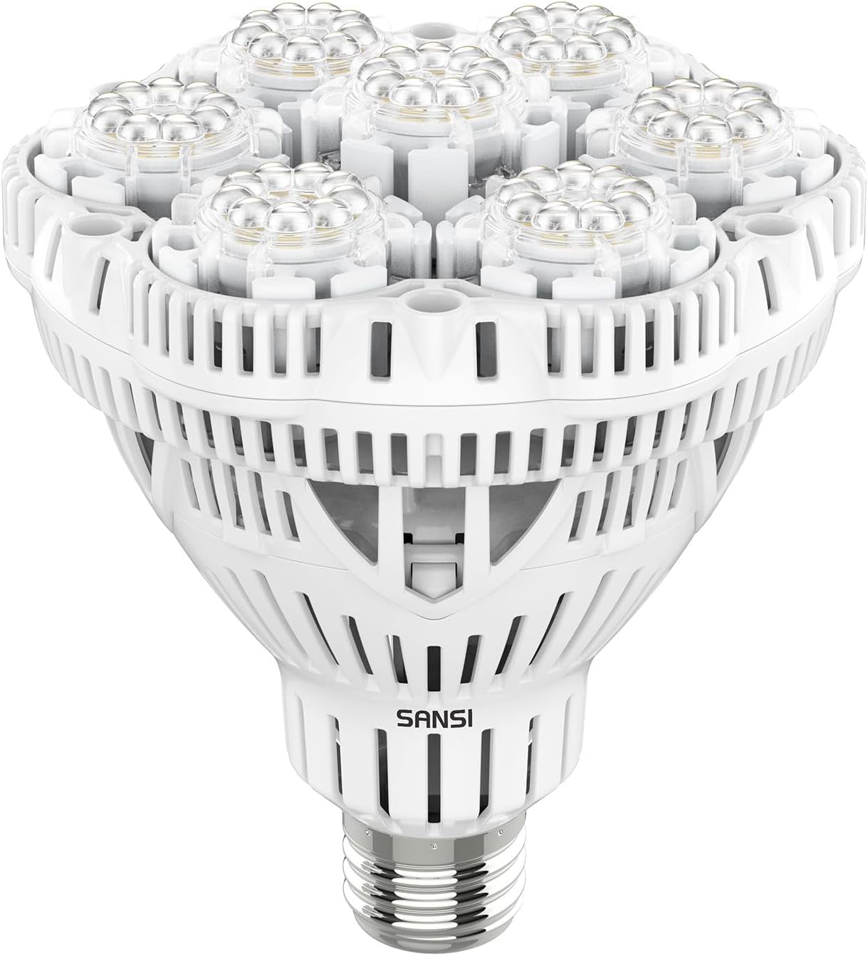 SANSI 36W LED Horticultural Lamp for Plant Growing, 400W Equivalent Full Spectrum Plant Growth Bulb E27, LED Grow Light for Hydroponic Greenhouse Grow Tent (PPF:65μmol/s)