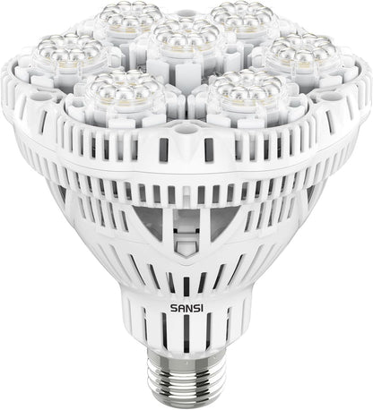 SANSI 36W LED Horticultural Lamp for Plant Growing, 400W Equivalent Full Spectrum Plant Growth Bulb E27, LED Grow Light for Hydroponic Greenhouse Grow Tent (PPF:65μmol/s)