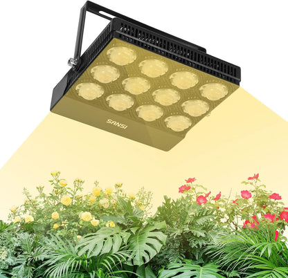 SANSI Dimmable 1000W LED Horticultural Lamp, Full Spectrum Plant Growth Lamp IP54 Waterproof for Germination Growth Flowering, Dimmable 0% to 100% (PPF 158 umol/s)
