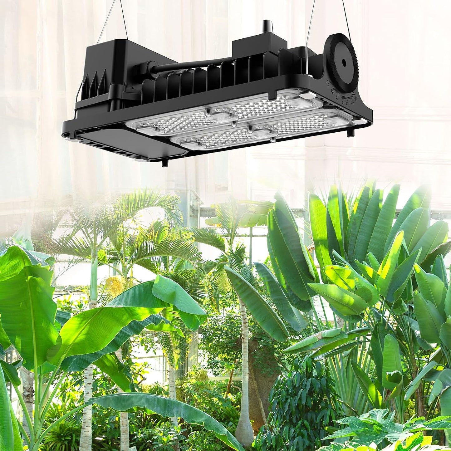SANSI Dimmable 1000W LED Horticultural Lamp, Full Spectrum Plant Growth Lamp IP54 Waterproof for Germination Growth Flowering, Dimmable 0% to 100% (PPF 158 umol/s)