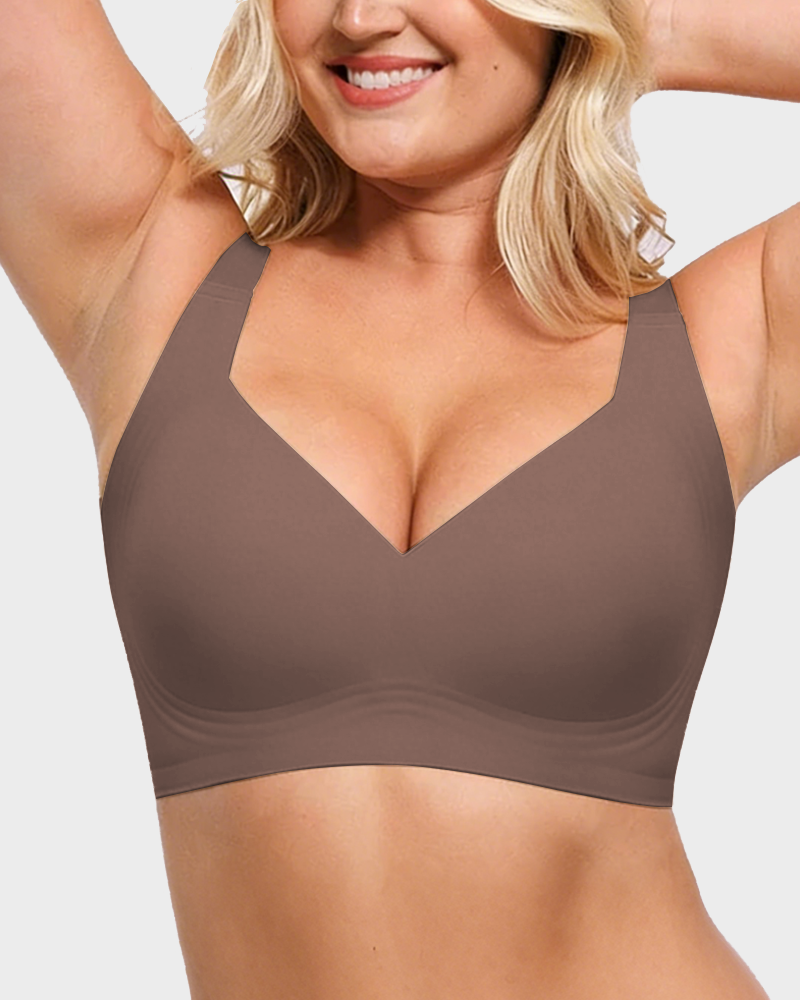 Soutien-gorge confort sans armatures, couvrance totale