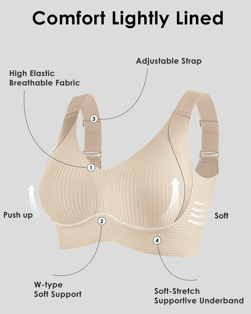 Soutien-gorge sans armature confortable et réglable