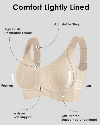 Soutien-gorge sans armature confortable et réglable