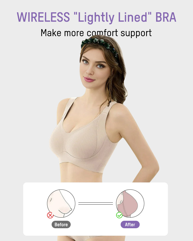 Soutien-gorge sans armature confortable et réglable