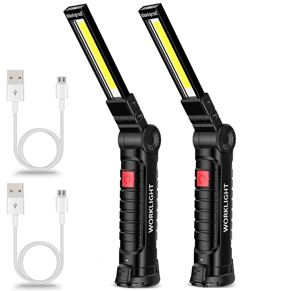 Wholesale Usb Rechargeable Folding 360 Degree Rotate Work Light 5 Modes Led Worklight With Magnetic Base