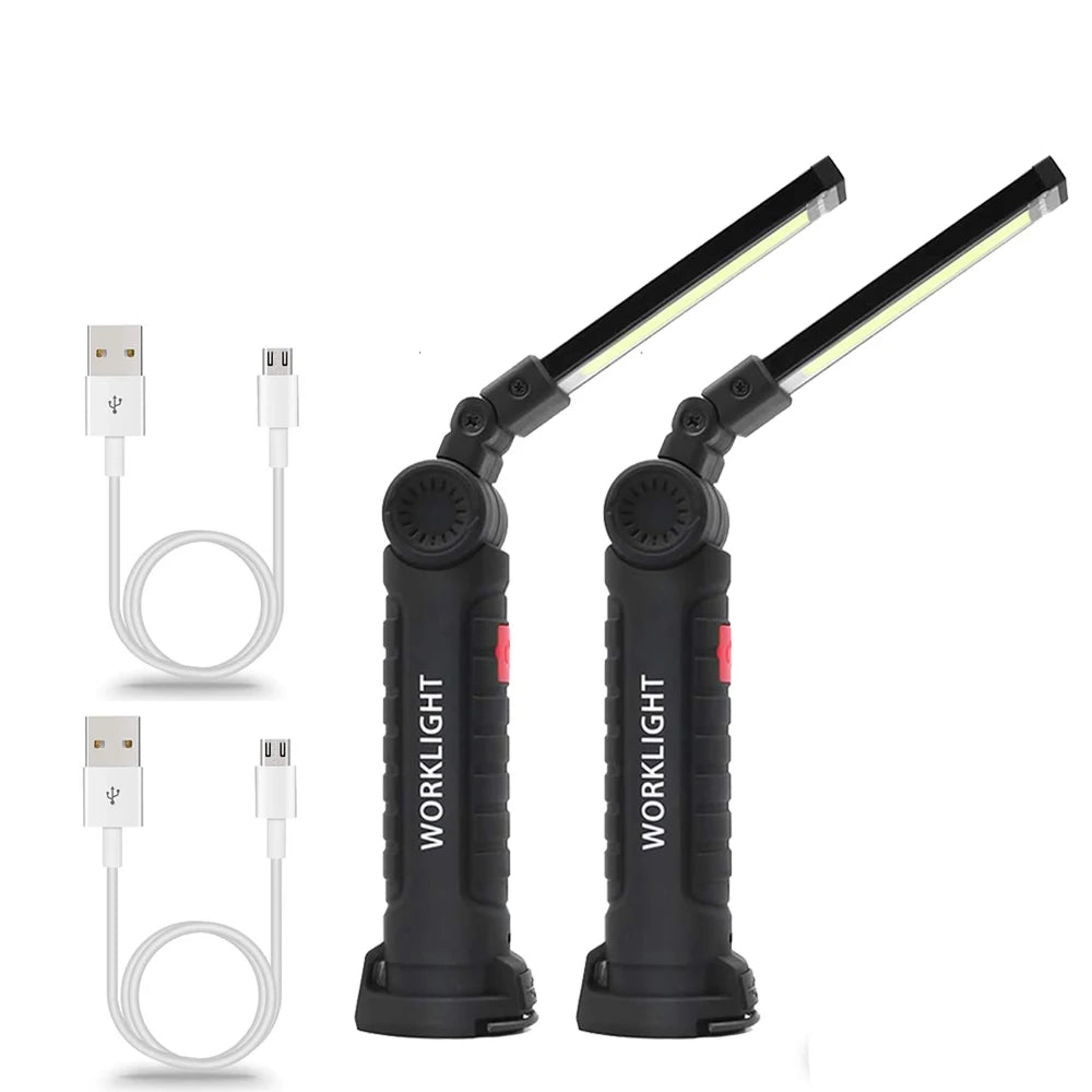 Wholesale Usb Rechargeable Folding 360 Degree Rotate Work Light 5 Modes Led Worklight With Magnetic Base