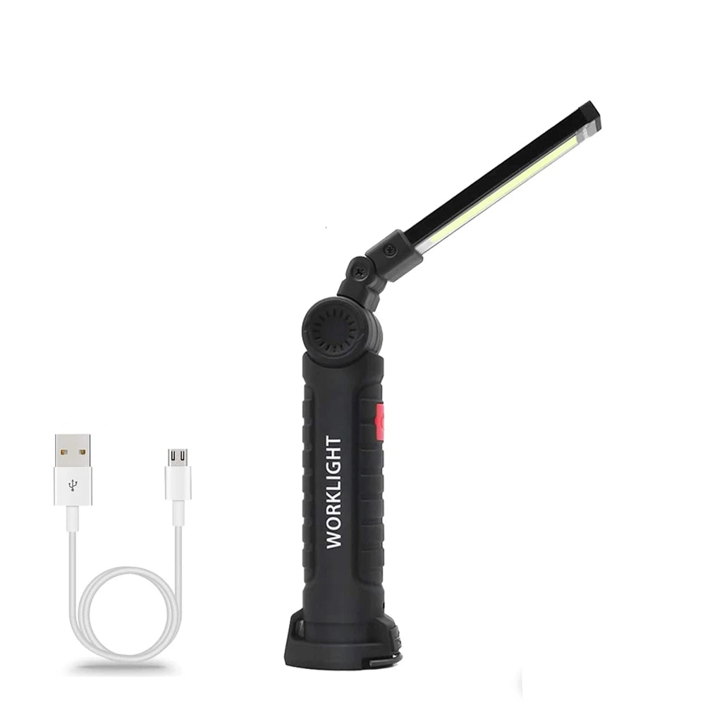 Wholesale Usb Rechargeable Folding 360 Degree Rotate Work Light 5 Modes Led Worklight With Magnetic Base