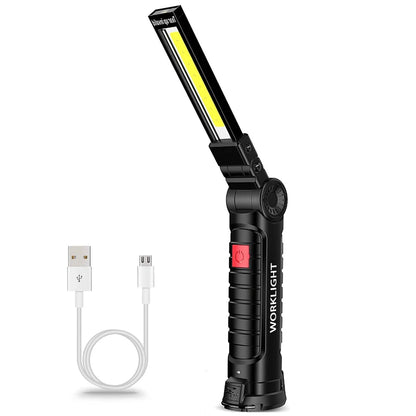 Wholesale Usb Rechargeable Folding 360 Degree Rotate Work Light 5 Modes Led Worklight With Magnetic Base