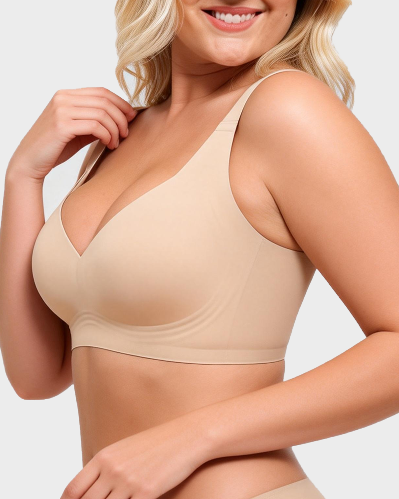 Soutien-gorge confort sans armatures, couvrance totale
