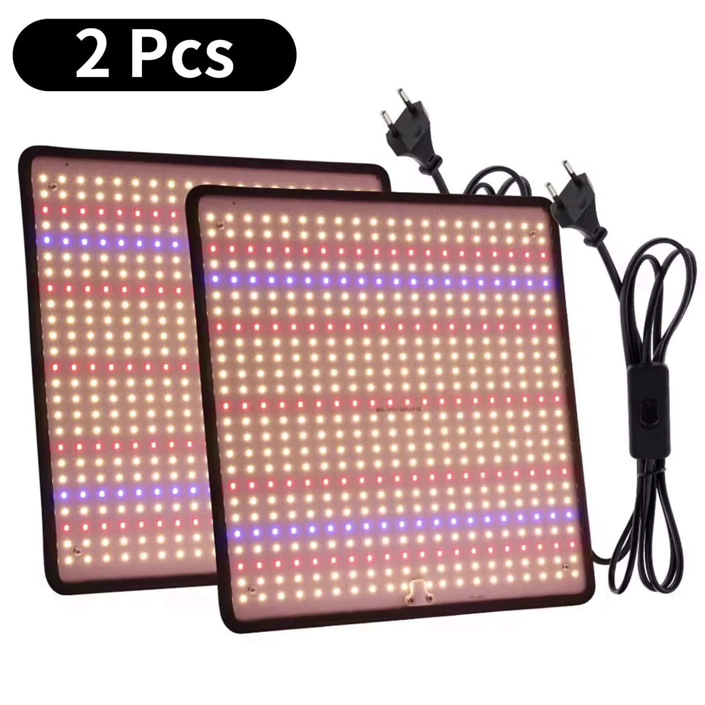 Lampe de culture LED à spectre complet 1200W, 500 LED SMD2835, dimmable, pour couverture 3x3, croissance et floraison